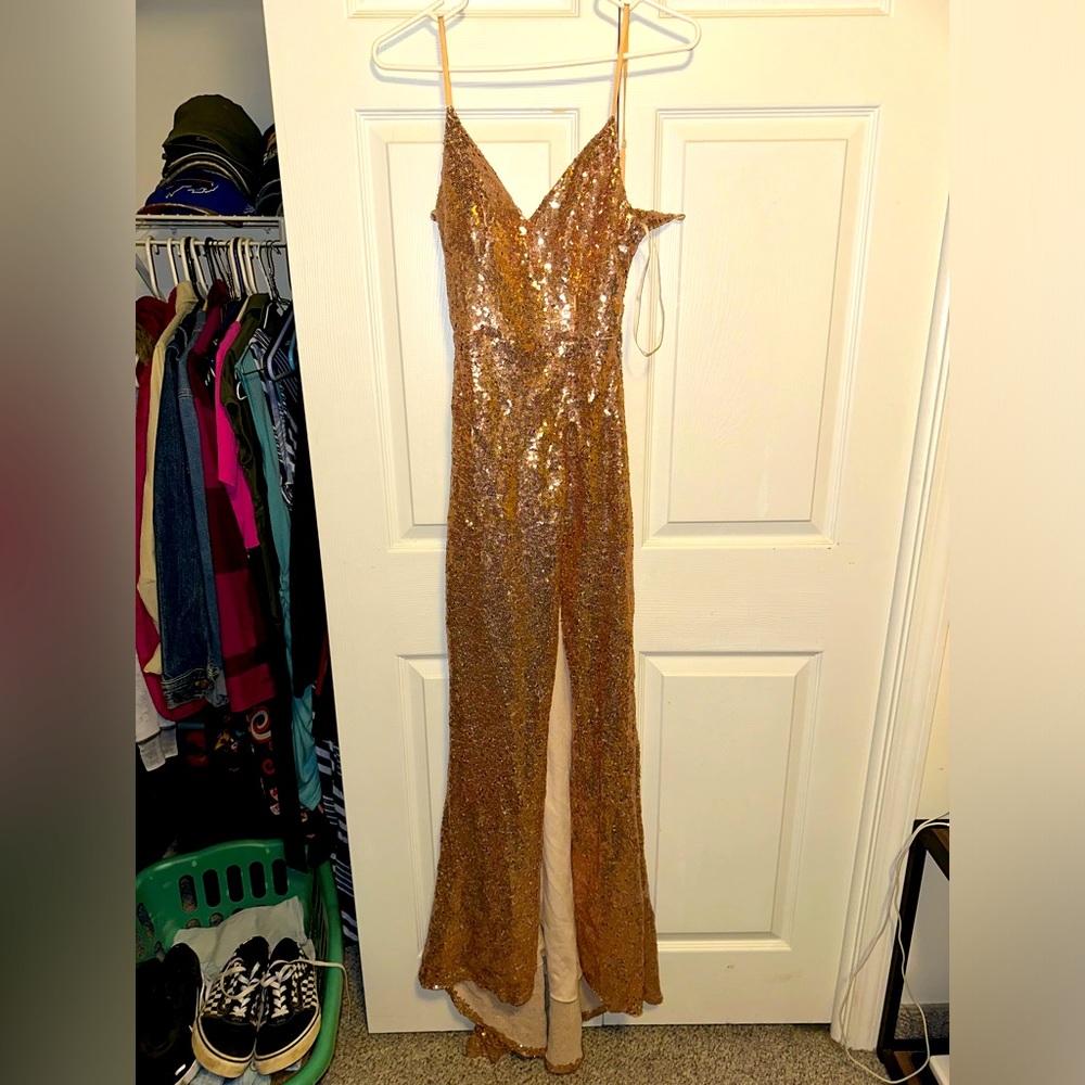 Rose Gold Prom Dress